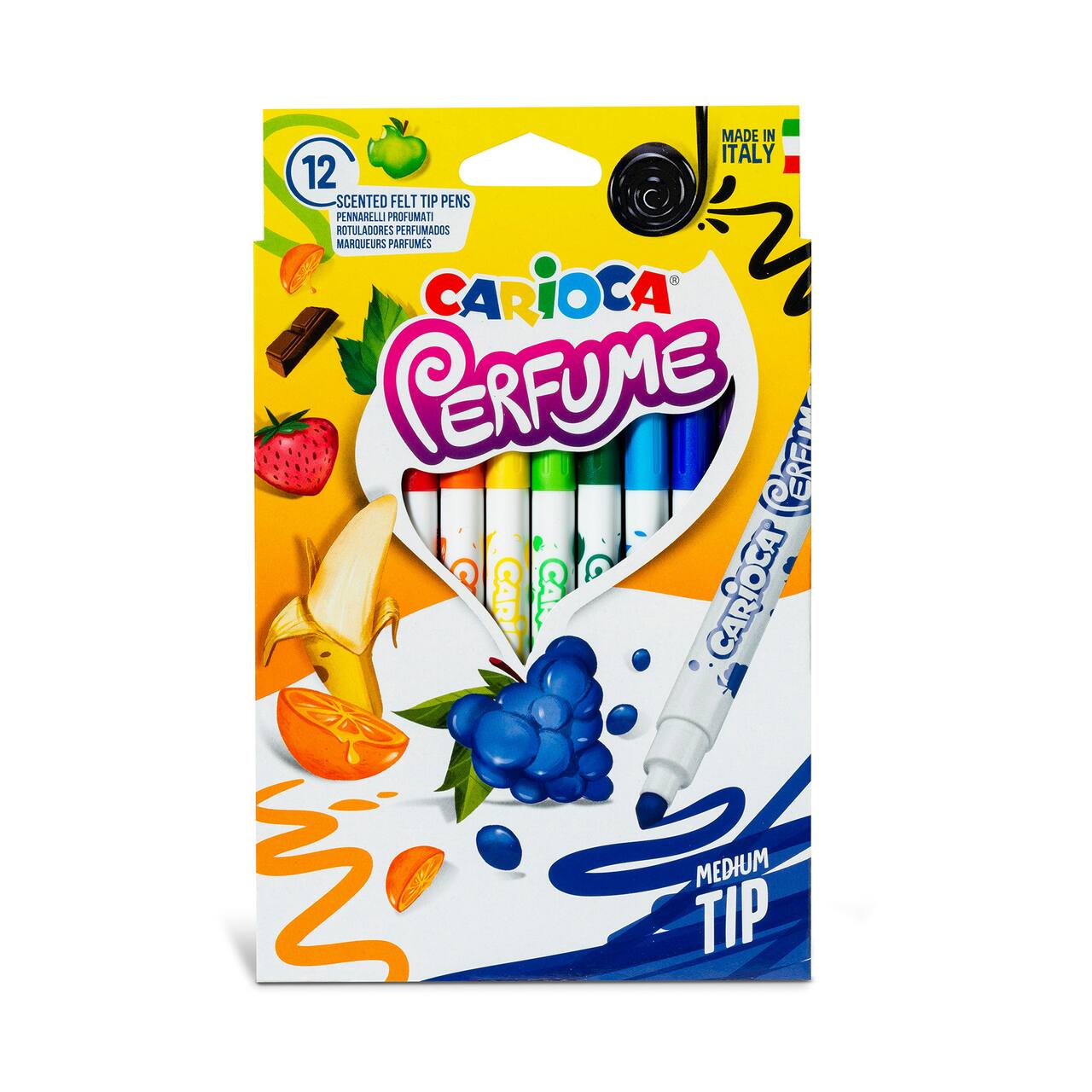 CARIOCA® Perfume 12 Scented Washable Felt Tip Pens Set